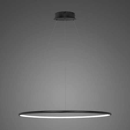 Lampa wisząca Ledowe Okręgi No.1 80cm 3k czarna ściemnialna