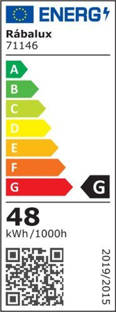 Lampa sufitowa Rabalux Arild 71146 czarny matowy