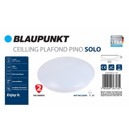 Blaupunkt Plafon sufitowy Pino Solo 1xE27
