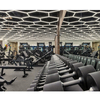 Efektowne oświetlenie LED Blaupunkt Hexagon 297 x 412 cm, konfigurowalny system LED o ciepłej barwie w kształcie plastra miodu do showroomu, galerii, salonu samochodowego, serwisu, garażu