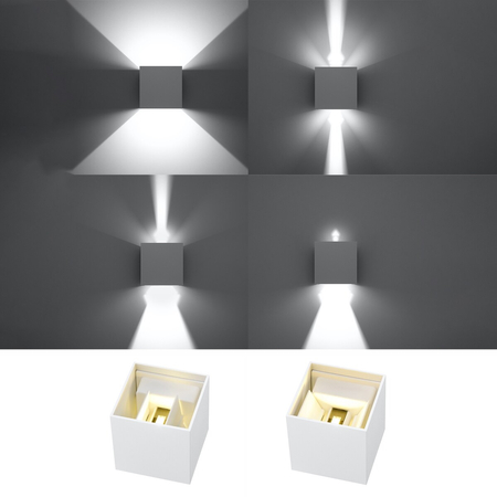 Sollux Lighting Kinkiet LUCA biały LED IP54 SL.0544