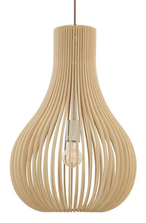 Lampa wisząca Luces Exclusivas MADRYN LE42093 drewniany