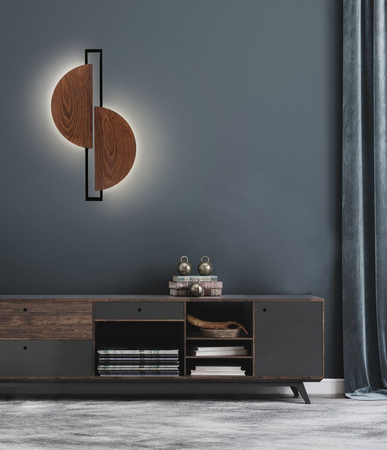 Kinkiet SUNRISE LED Nowodvorski 7652 drewniany