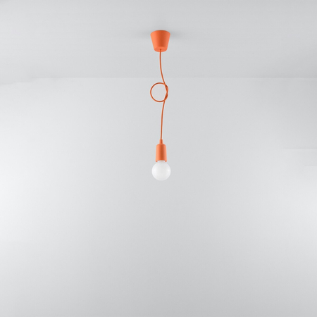 Sollux Lighting Lampa wisząca DIEGO 1 pomarańczowy SL.0584