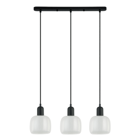 Lampa wisząca Italux PND-67594-3-BK+CL Lamezia