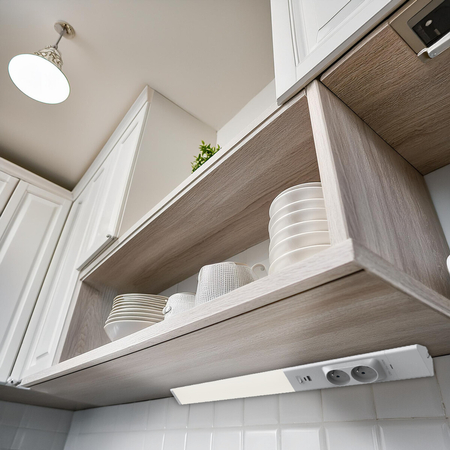 Eko-Light Lampa Podszafkowa Dual 18W 4000K USB-A/C + Gniazda 230V EKB1444 BIAŁY