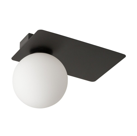 Sigma 33273 ARGON 1 prostokąt czarny plafon