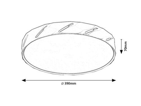 Lampa sufitowa Rabalux Nessira 71120 czarny matowy