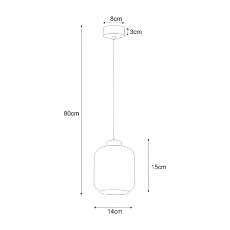 Lampa wisząca Kaja PIEGA K-5515 czarny, grafitowy, srebrny