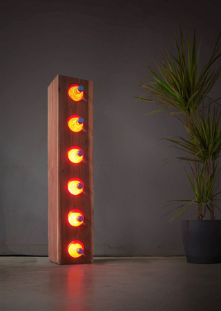 Lampa LED Wooden BAR Elm Wi-fi Control