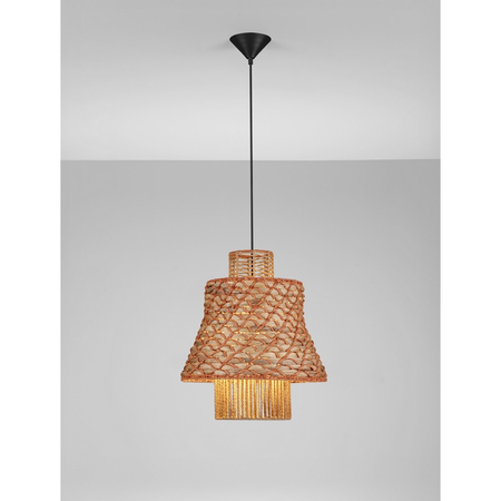 Lampa wisząca Luces Exclusivas MURVOLO LE45363 drewno jasne i ciemne, inny
