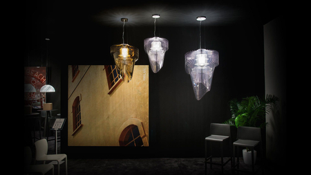 Lampa wisząca Slamp ARISM00GLD01T00E27EU Aria Medium Gold