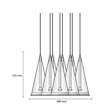 Lampa wisząca Flos F2412000 Fucsia 8
