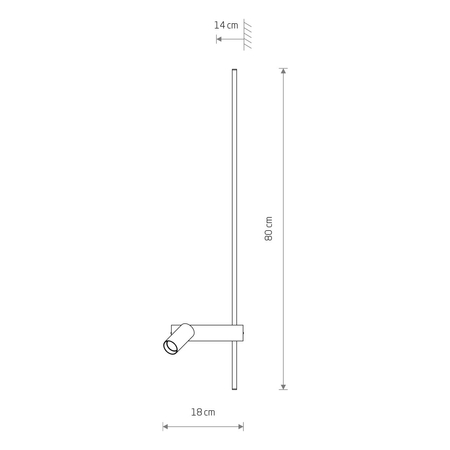 Kinkiet Nowodvorski EASY LED 11426 Czarny