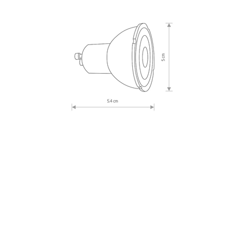 Żarówka REFLECTOR LED, GU10, R50, 7W, 3000K, ANGLE 50, WHITE DIMMABLE Nowodvorski 10996 biały