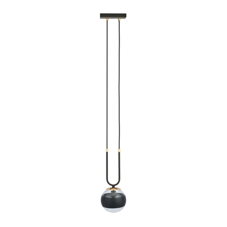 Lampa wisząca GLAM 1 BLACK/STRIPE Emibig 1113/1 czarny
