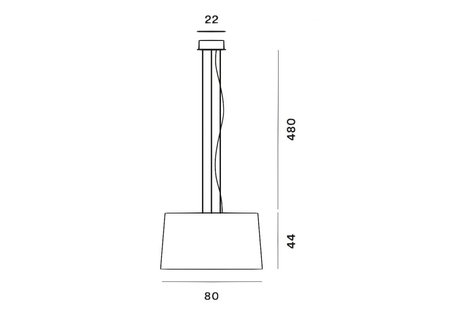 Lampa wisząca Foscarini 275017-20 Twice as Twiggy