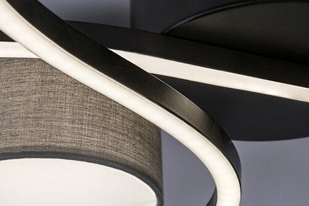 Lampa sufitowa Rabalux Shiena 71116 czarny matowy