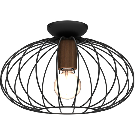 Milagro Lampa sufitowa MERIDIANO 1xE27 MLP7958 Czarny / Brązowy