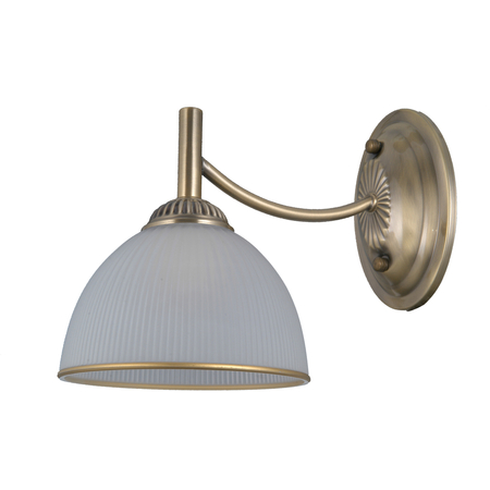 Kinkiet Italux Fener WL-40653-1-ABR-WH Antyczny mosiądz