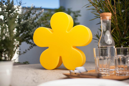 Kwiat LED Lampa solarna zewnętrzna ogrodowa przenośna 2900K Biała ciepła Ø40cm 32407S żółty