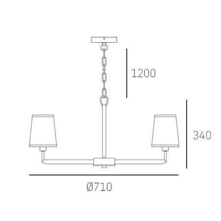 Cosmo Light Lampa wisząca STOCKHOLM P06636BK AU