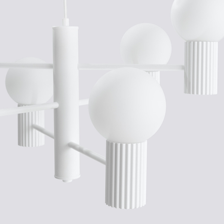 Sollux Lighting Żyrandol HALO 6 biały SL.1829