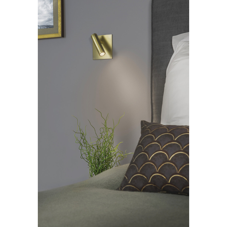 Kinkiet Astro Enna Square Switched LED 1058030 Matowy Złoty