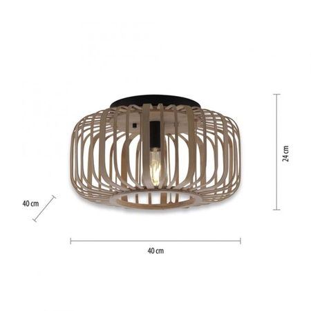 Lampa sufitowa Paul Neuhaus RACOON 11412-79 drewniany