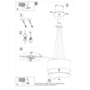Sollux Lighting Żyrandol OTTO 60 czarny SL.0788