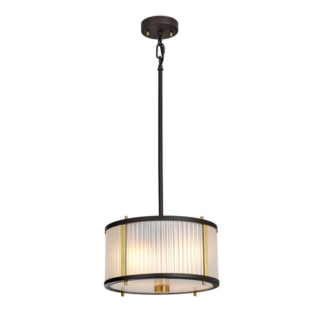 Lampa wisząca Elstead Lighting Corona czarny/mosiądz DL-CORONA-2P-BAB