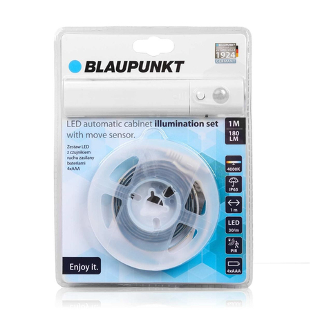 Blaupunkt Taśma LED z czujnikiem ruchu zasilana bateriami 4xAAA Cabinet Light Set barwa naturalna