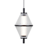 Lampa wisząca Italux Fuente PND-34395-3-BK Czarny mat, chrom