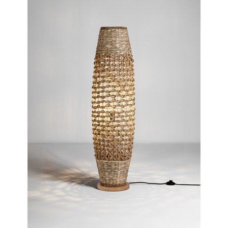 Lampa podłogowa Luces Exclusivas ZALMONTE LE45379 drewno jasne i ciemne