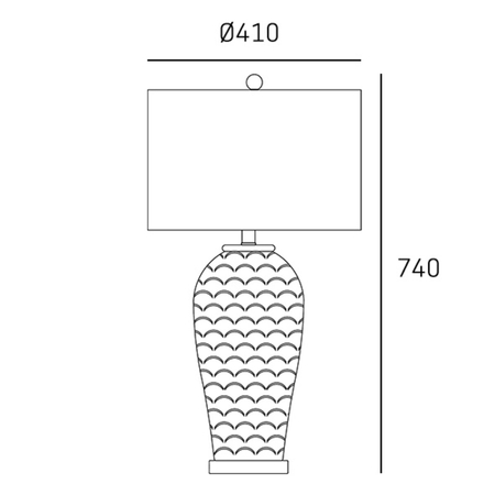 Cosmo Light Lampa stołowa MURCIA T01033BR-WH