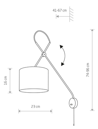 Kinkiet Nowodvorski 6513 VIPER BLACK
