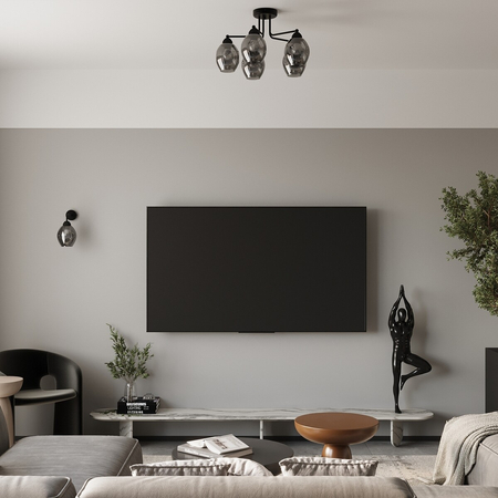 Sollux Lighting Kinkiet FILLAN 1 czarny SL.1143