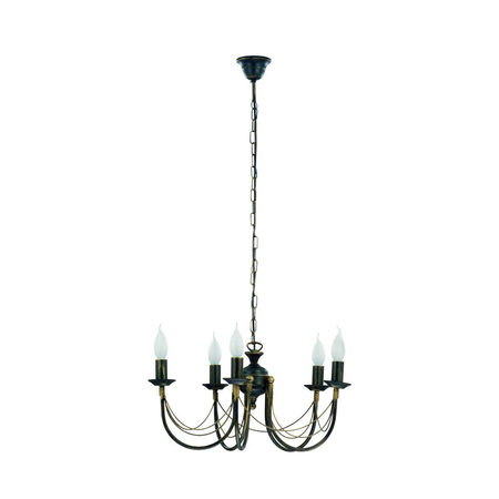 Żyrandol ARES Nowodvorski 205 czarny/złoty