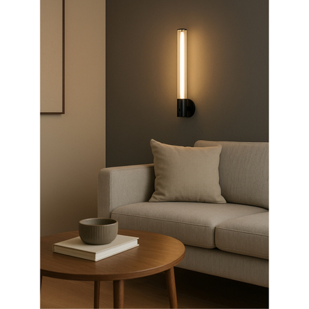 Kinkiet LED Abigali Tripo USB-C 3000K przenośny czarny