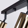 Sollux Lighting Plafon WINX 4L czarny/złoty SL.1387