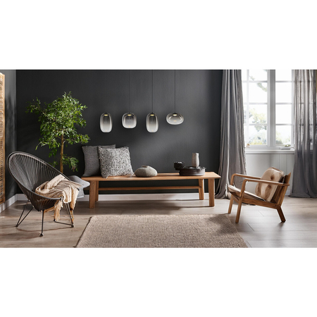 Milagro Lampa wisząca VASO SMOKED 15W ML1407 CZARNY