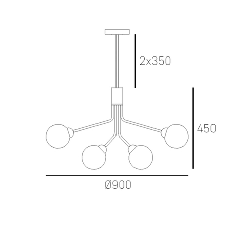 Cosmo Light Lampa wisząca CAPE TOWN P12049BR