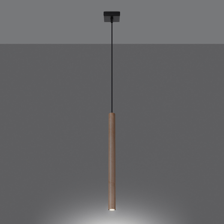 Sollux Lighting Lampa wisząca PASTELO 1 drewno SL.1266