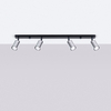 Sollux Lighting Plafon WINX 4L czarny/chrom SL.1371