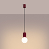 Sollux Lighting Lampa wisząca HALO 1 burgund SL.1749