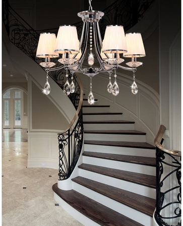 Żyrandol Lumina Deco LDP-9268-6-SL Dominni W6