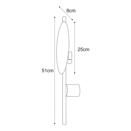Kinkiet REGA Kaja K-4637 czarny