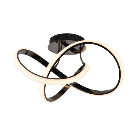 Lampa sufitowa INDIGO Zuma Line MX9717-1-3BCD czarny/chrom