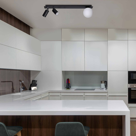 Lampa sufitowa ALBIO Kaja K-4135 biały/czarny