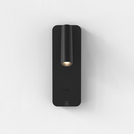 Kinkiet Astro Enna Surface USB A+C 1058246 Matowy Czarny